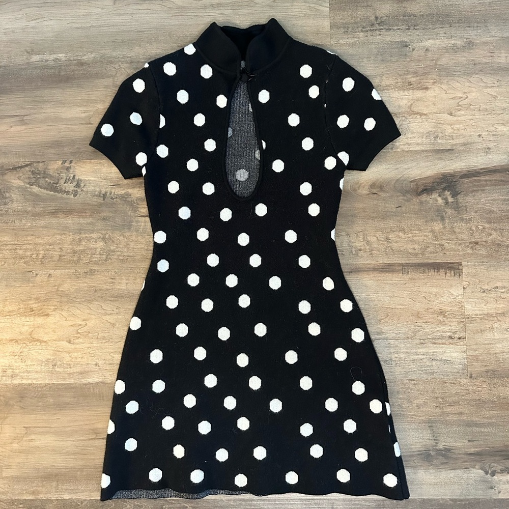 Black and White Polka Dot Dress